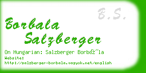 borbala salzberger business card